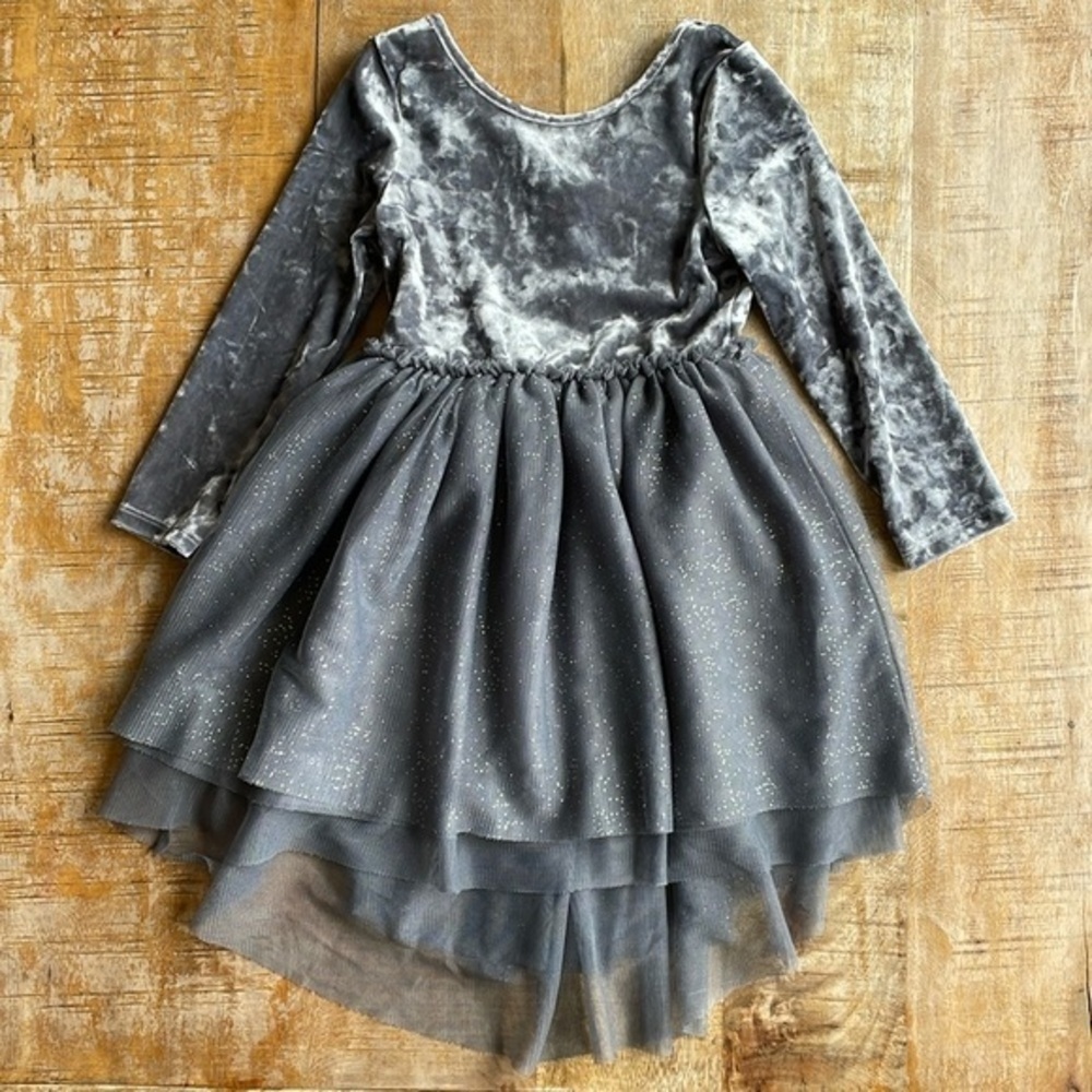 Cat & Jack girls velvet tulle dress size 2t